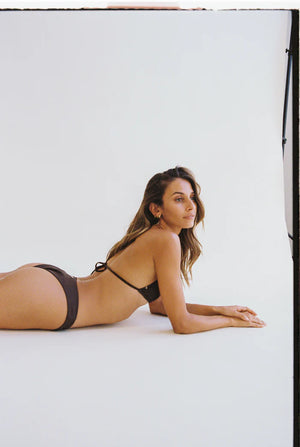 Rhythm Classic Hi Cut Pant Chocolate