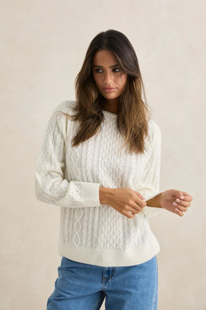 Rhythm Mohair Oceanside Knit White