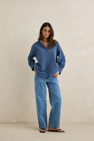 Rhythm Essential Jean Worn Indigo