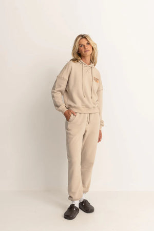 Rhythm Island Hour Hooded Fleece Ecru