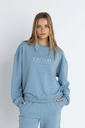 Rhythm Insider Crew Neck Fleece Dusty Blue