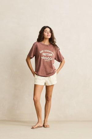 Rhythm Cord Sundown Everyday Short Vintage White
