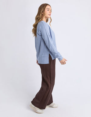 Foxwood Eddie Stripe Top Country Blue