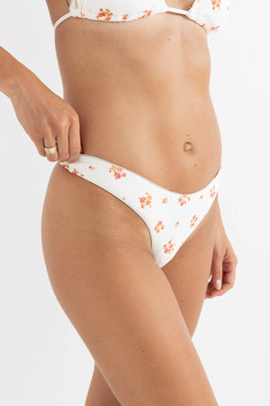 Rhythm Rosie Floral Skimpy Pant White