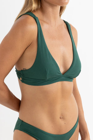 Rhythm Lily Rib Tall Tri Top Forest