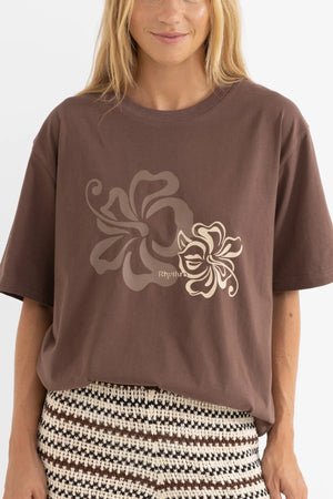 Rhythm Kai Oversized T-Shirt Chocolate