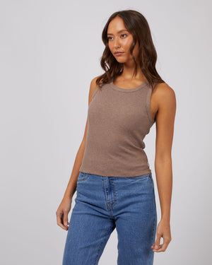 Silent Theory Ella Tank Brown
