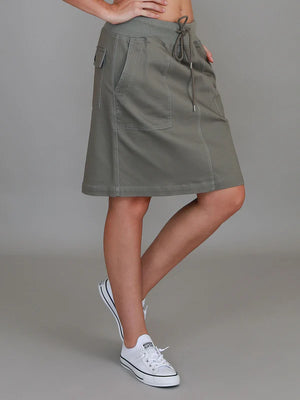 3rd Story Pisces Drawsting Chino Skirt Khaki