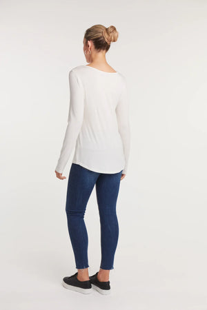 Eb & Ive Basic Long Sleeve White