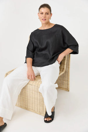 Eb & Ive Studio Relaxed Top Ebony