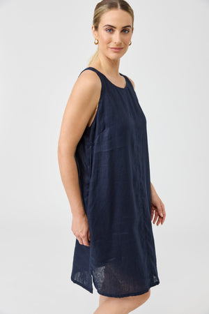Eb & Ive Studio Midi Dress Navy