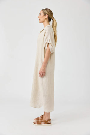 Eb & Ive Studio Shirt Dress Tusk