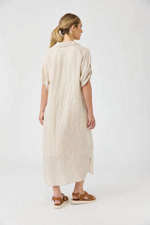 Eb & Ive Studio Shirt Dress Tusk
