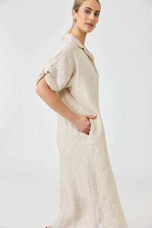 Eb & Ive Studio Shirt Dress Tusk