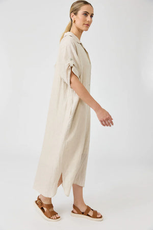 Eb & Ive Studio Shirt Dress Tusk