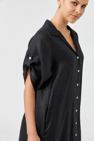 Eb & Ive Studio Shirt Dress Ebony