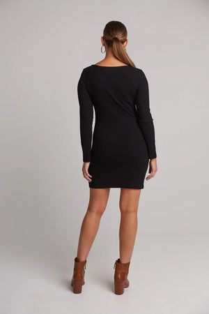 Eb & Ive Studio Jersey Mini Dress Ebony