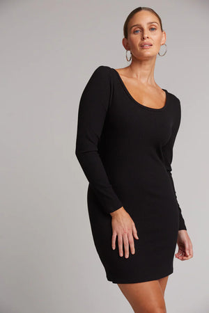 Eb & Ive Studio Jersey Mini Dress Ebony