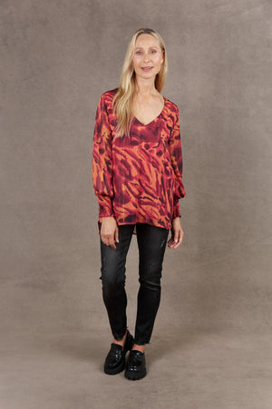 Eb & Ive Bantu Top Magenta