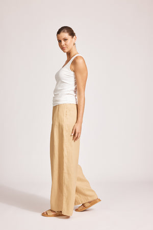 Eb & Ive Miramar Palazzo Pant Camel