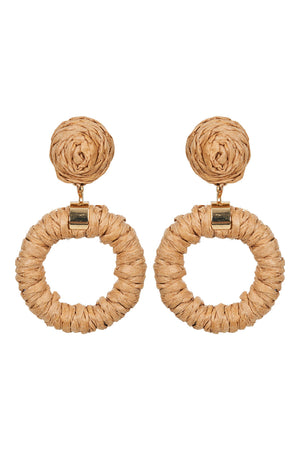 Eb & Ive Sojourn Round Earring - Dune