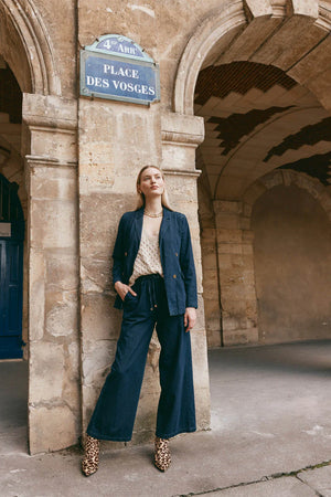 Eb & Ive Pepi Wide Denim Pant Oxford