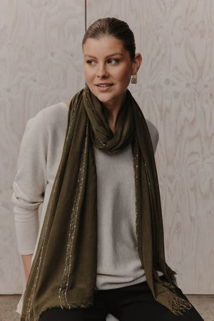 Eb & Ive Ayana Scarf Olive