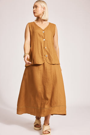 Eb & Ive Miramar Vest Caramel