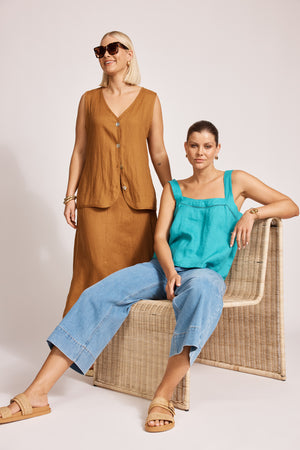 Eb & Ive Miramar Vest Caramel