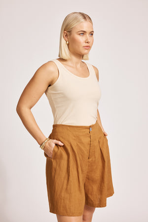 Eb & Ive Miramar Short Caramel