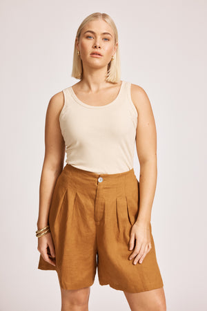 Eb & Ive Miramar Short Caramel