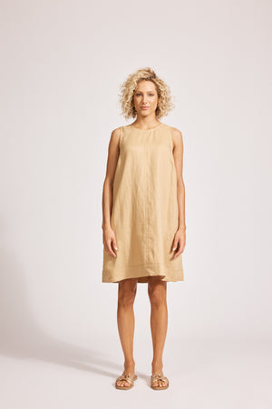Eb & Ive Miramar Tank Dress Camel