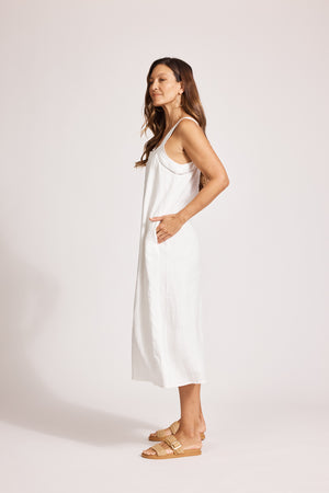 Eb & Ive Miramar Tank Maxi Dress White