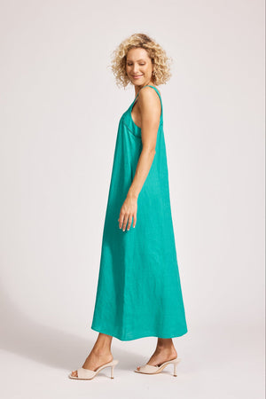 Eb & Ive Miramar Tank Maxi Dress Lagoon