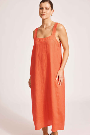 Eb & Ive Miramar Tank Maxi Dress Coral