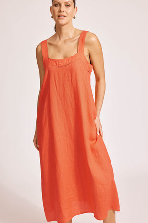 Eb & Ive Miramar Tank Maxi Dress Coral