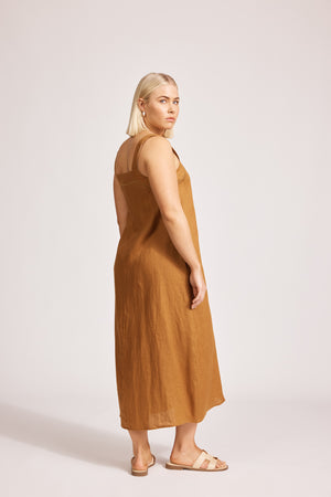 Eb & Ive Miramar Tank Maxi Dress Caramel