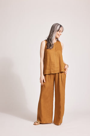 Eb & Ive Miramar Tank Top Caramel