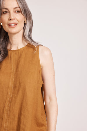 Eb & Ive Miramar Tank Top Caramel