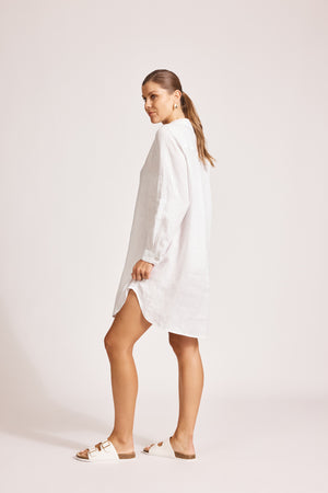 Eb & Ive Miramar Shirt Dress White