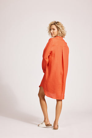 Eb & Ive Miramar Shirt Dress Coral