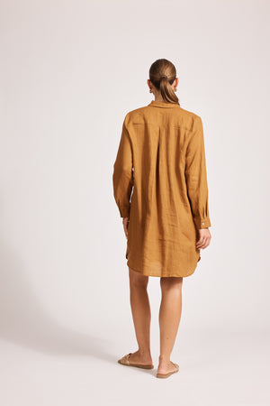 Eb & Ive Miramar Shirt Dress Caramel