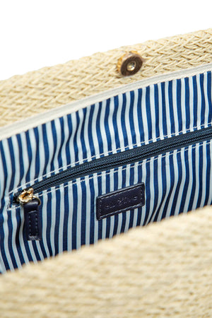 Eb & Ive Artemis Shopper Bag - Indigo Stripe