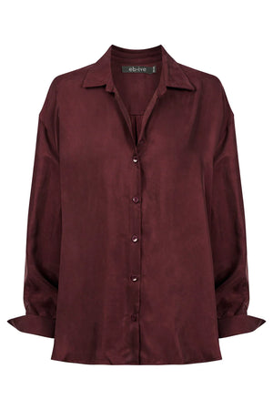Eb & Ive Calista Shirt Mahogany