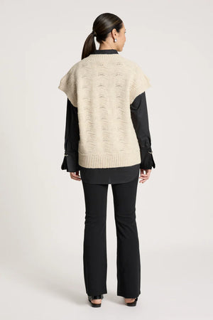 Eb & Ive Orin Knit Vest Dune