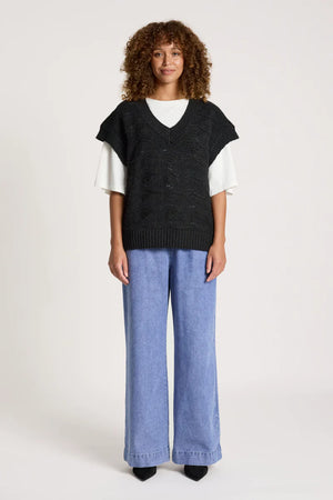 Eb & Ive Orin Knit Vest Black