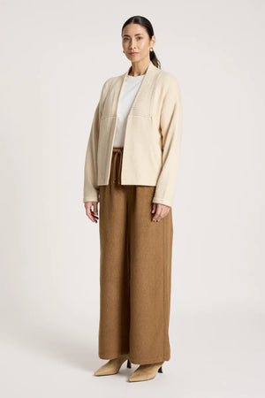 Eb & Ive Samira Crop Cardigan Bisque