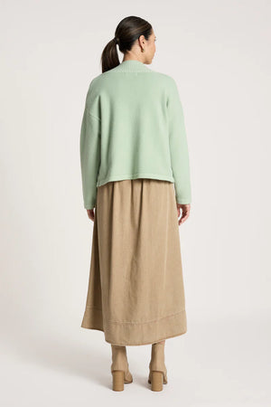 Eb & Ive Samira Crop Cardigan Sage