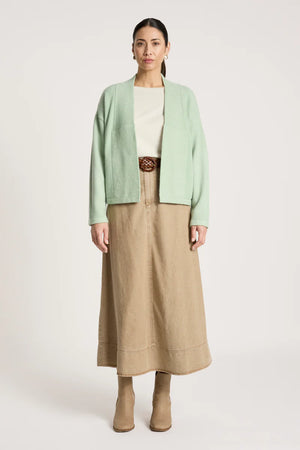 Eb & Ive Samira Crop Cardigan Sage