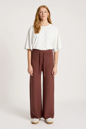 Eb & Ive Samira Knit Pant Mahogany
